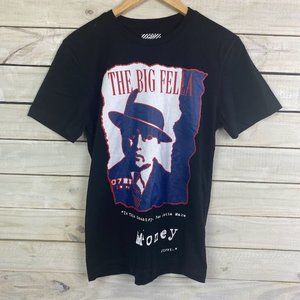 GIORGIO WEST- THE BIG FELLA T-Shirt Men's Size SMALL Black Graphic Tee